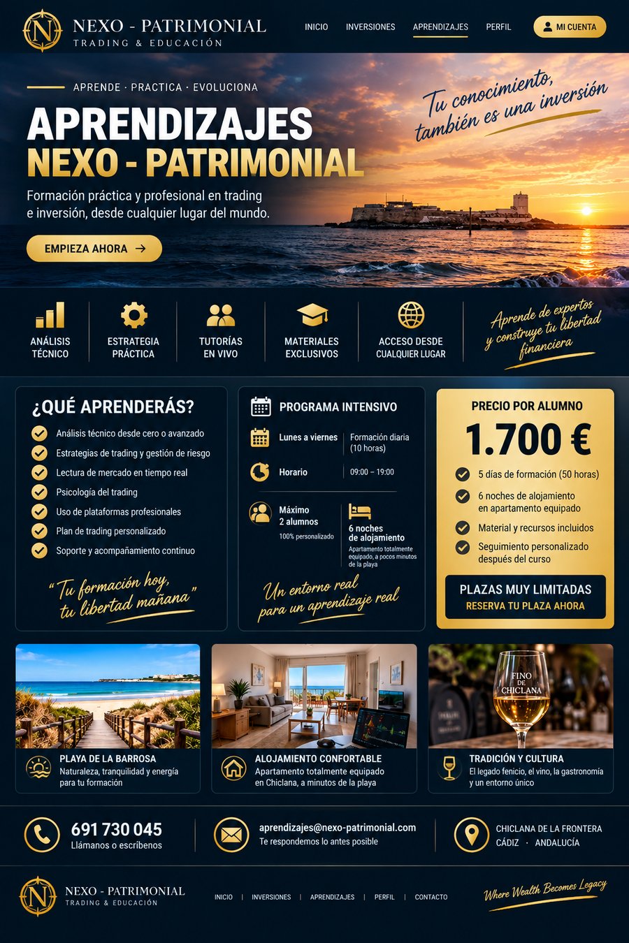 Formación Nexo - Patrimonial: formación en trading e inversión